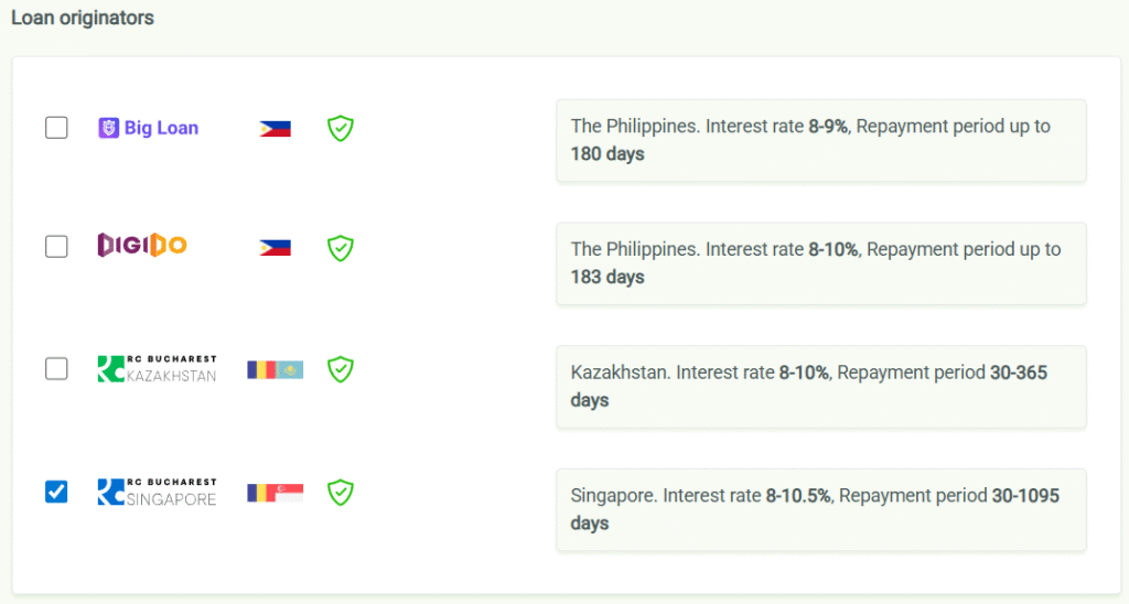 Robocash - úrokové sazby 
3/26