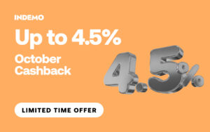 Indemo cashback October 2026